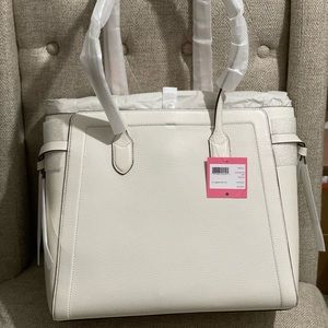 Kate spade knott large tote parchment